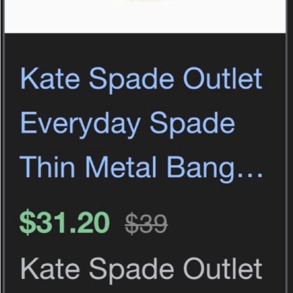 Kate Spade Gold and Black Bangle - Picture 4 of 5